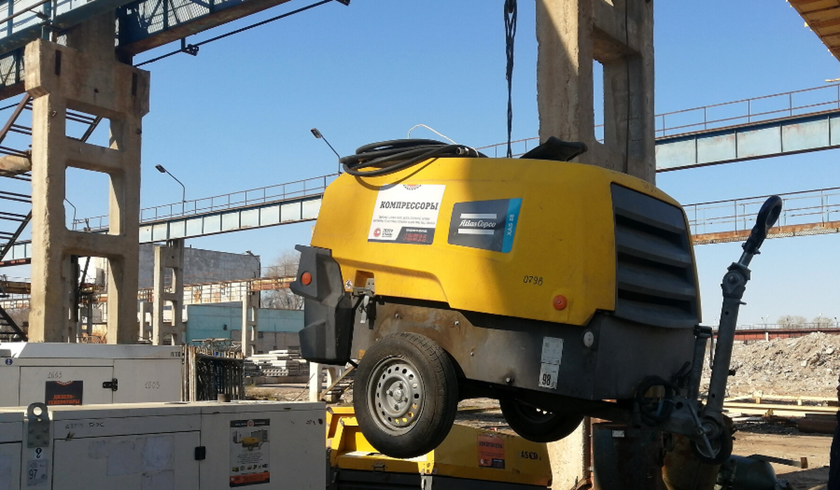 Дизельный компрессор Atlas Copco XAS88КD SQE, 5 м3/мин, 7 бар, б/у